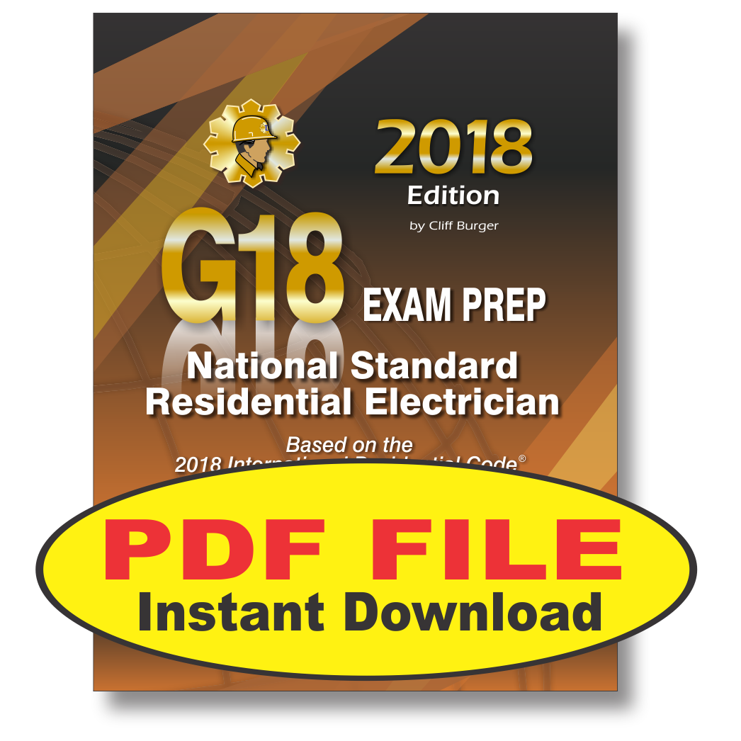 G18 National Standard Residential Electrician ICC 2018 Exam PDF