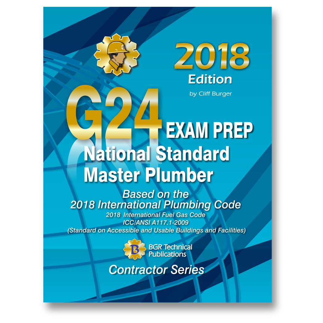 G24 National Standard Master Plumber Questions Workbook ICC Exam